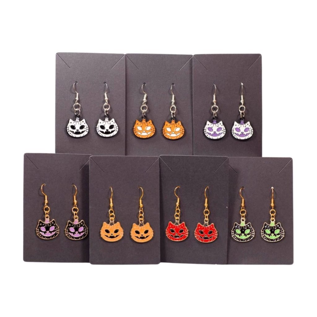 Cat earrings set