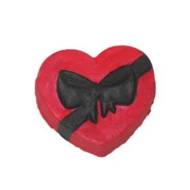 Chocolate heart box bath bomb
