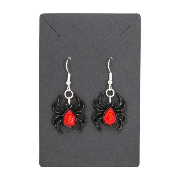 Black Spider Earrings - Image 2