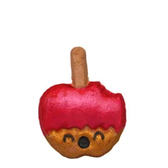 caramel apple bitten bath bomb