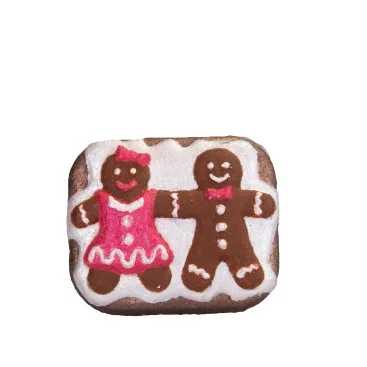 gingerbread couple bath bomb